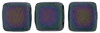CzechMates Tile Bead 6mm (loose) : Matte - Iris - Purple