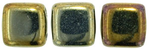 CzechMates Tile Bead 6mm (loose) : Iris - Brown