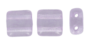 CzechMates Tile Bead 6mm (loose) : Translucent Digital Lavender