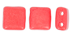 CzechMates Tile Bead 6mm (loose) : Opaque Luscious Red