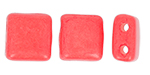 CzechMates Tile Bead 6mm (loose) : Opaque Luscious Red