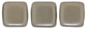 CzechMates Tile Bead 6mm (loose) : Pearl Coat - Brown Sugar