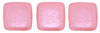 CzechMates Tile Bead 6mm (loose) : Pearl Coat - Flamingo