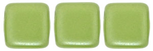 CzechMates Tile Bead 6mm (loose) : Pearl Coat - Olive