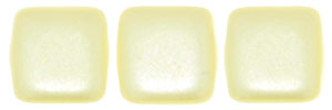 CzechMates Tile Bead 6mm (loose) : Pearl Coat - Cream