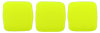 CzechMates Tile Bead 6mm (loose) : Neon - Yellow