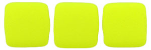 CzechMates Tile Bead 6mm (loose) : Neon - Yellow