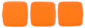 CzechMates Tile Bead 6mm (loose) : Neon - Orange