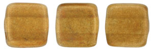 CzechMates Tile Bead 6mm (loose) : Halo - Sandalwood