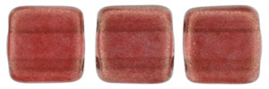 CzechMates Tile Bead 6mm (loose) : Halo - Cardinal