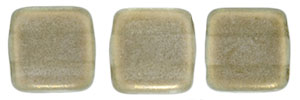 CzechMates Tile Bead 6mm (loose) : Halo - Linen