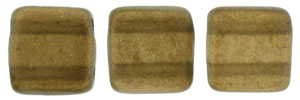 CzechMates Tile Bead 6mm (loose) : Halo - Burnt Umber