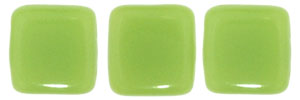 CzechMates Tile Bead 6mm (loose) : Opaque Olivine