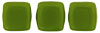 CzechMates Tile Bead 6mm (loose) : Opaque Olive
