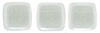 CzechMates Tile Bead 6mm (loose) : Pearl Lights - Snow