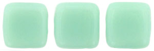 CzechMates Tile Bead 6mm (loose) : Opaque Pale Jade