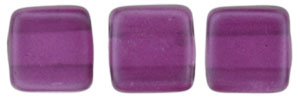 CzechMates Tile Bead 6mm (loose) : Pearl Lights - Orchid