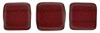 CzechMates Tile Bead 6mm (loose) : Pearl Lights - Claret