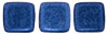 CzechMates Tile Bead 6mm (loose) : Metallic Suede - Blue