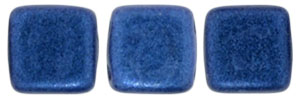 CzechMates Tile Bead 6mm (loose) : Metallic Suede - Blue
