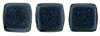 CzechMates Tile Bead 6mm (loose) : Metallic Suede - Dk Blue