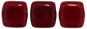 CzechMates Tile Bead 6mm (loose) : Oxblood