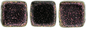 CzechMates Tile Bead 6mm (loose) : Polychrome - Rose
