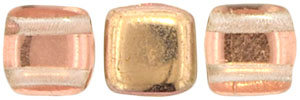 CzechMates Tile Bead 6mm (loose) : Apollo - Gold