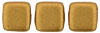 CzechMates Tile Bead 6mm (loose) : Matte - Metallic Goldenrod