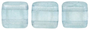 CzechMates Tile Bead 6mm (loose) : Luster - Transparent Blue