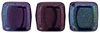 CzechMates Tile Bead 6mm (loose) : Luster - Metallic Amethyst Jet