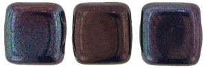 CzechMates Tile Bead 6mm (loose) : Navy - Vega