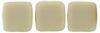 CzechMates Tile Bead 6mm (loose) : Matte - French Beige