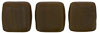 CzechMates Tile Bead 6mm (loose) : Matte - Chocolate Brown