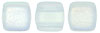 CzechMates Tile Bead 6mm (loose) : Matte - Crystal AB