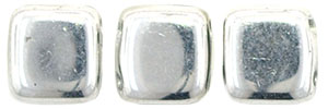 CzechMates Tile Bead 6mm (loose) : Silver