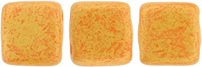 CzechMates Tile Bead 6mm (loose) : Pacifica - Tangerine