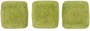 CzechMates Tile Bead 6mm (loose) : Pacifica - Avacado