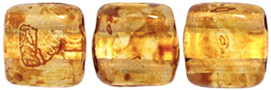 CzechMates Tile Bead 6mm (loose) : Crystal - Picasso
