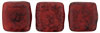 CzechMates Tile Bead 6mm (loose) : Opaque Red - Picasso