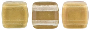 CzechMates Tile Bead 6mm (loose) : Twilight - Crystal