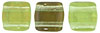 CzechMates Tile Bead 6mm (loose) : Twilight - Peridot