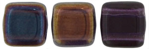 CzechMates Tile Bead 6mm (loose) : Tanzanite - Celsian