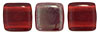 CzechMates Tile Bead 6mm (loose) : Siam Ruby - Celsian