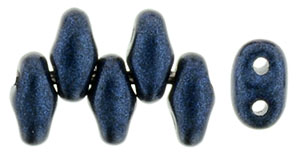 MiniDuo 4 x 2.5mm (loose) : Metallic Suede - Dk Blue