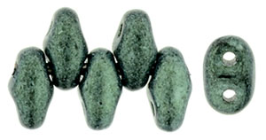 MiniDuo 4 x 2.5mm (loose) : Metallic Suede - Lt Green