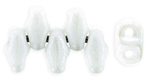 MiniDuo 4 x 2.5mm (loose) : Luster - Opaque White