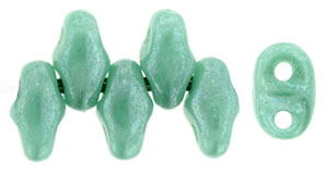 MiniDuo 4 x 2.5mm (loose) : Luster - Opauqe Turquoise
