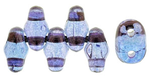 MiniDuo 4 x 2.5mm (loose) : Luster - Transparent Amethyst