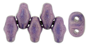 MiniDuo 4 x 2.5mm (loose) : Luster - Metallic Amethyst Chalk